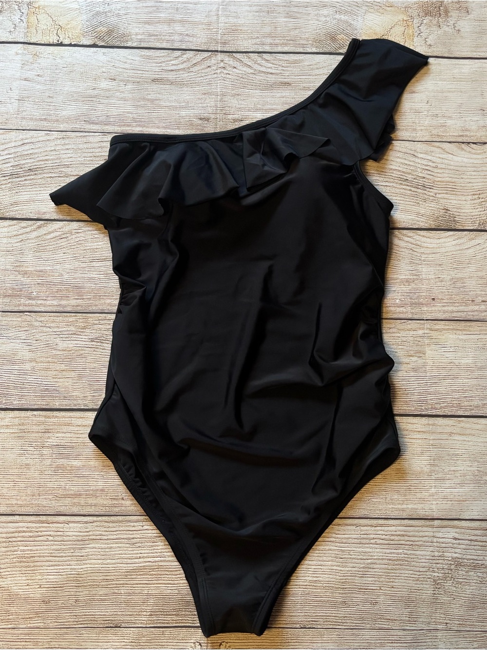 Motherhood Maternity Black  Beach Bump Maternity One Piece Swimsuit, small, NWOT